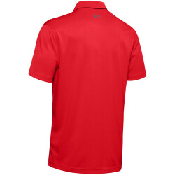 UNDER ARMOUR Tech Poloshirt Herren 600 - red/graphite/graphite S