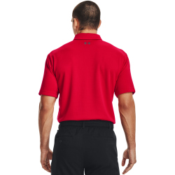 UNDER ARMOUR Tech Poloshirt Herren 600 - red/graphite/graphite M