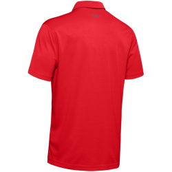 UNDER ARMOUR Tech Poloshirt Herren 600 - red/graphite/graphite M