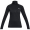UNDER ARMOUR Tech Solid 1/2-Zip langarm Trainingsshirt Damen 001 - black/black/metallic silver XS