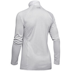 UNDER ARMOUR Tech 1/2-Zip langarm Sweatshirt Damen 014 - halo gray/halo gray/metallic silver XS