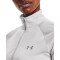 UNDER ARMOUR Tech 1/2-Zip langarm Sweatshirt Damen 014 - halo gray/halo gray/metallic silver XS