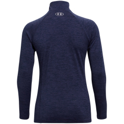 UNDER ARMOUR Tech 1/2-Zip langarm Sweatshirt Damen 410 - midnight navy/cadet/metallic silver L