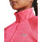UNDER ARMOUR Tech 1/2-Zip langarm Sweatshirt Damen 653 - cerise/pink lemonade/metallic silver XS