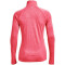 UNDER ARMOUR Tech 1/2-Zip langarm Sweatshirt Damen 653 - cerise/pink lemonade/metallic silver XS