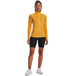 UNDER ARMOUR Tech 1/2-Zip langarm Sweatshirt Damen 782 - rise/metallic silver M