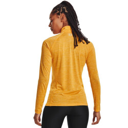 UNDER ARMOUR Tech 1/2-Zip langarm Sweatshirt Damen 782 - rise/metallic silver M
