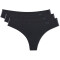 3er Pack UNDER ARMOUR Pure Stretch Tanga Damen 001 - black/black/black XS