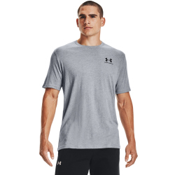 UNDER ARMOUR Sportstyle Left Chest Trainingsshirt Herren 036 - steel light heather/black XS