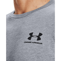UNDER ARMOUR Sportstyle Left Chest Trainingsshirt Herren 036 - steel light heather/black XS