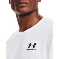 UNDER ARMOUR Sportstyle Left Chest Trainingsshirt Herren 100 - white/black L/T