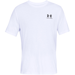 UNDER ARMOUR Sportstyle Left Chest Trainingsshirt Herren 100 - white/black XXL