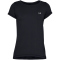UNDER ARMOUR HeatGear Armour kurzarm Trainingsshirt Damen 001 - black/metallic silver XL
