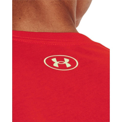 UNDER ARMOUR Team Issue Wordmark kurzarm Trainingsshirt Herren 890 - radio red/phosphor green S