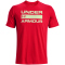 UNDER ARMOUR Team Issue Wordmark kurzarm Trainingsshirt Herren 890 - radio red/phosphor green S