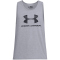 UNDER ARMOUR Sportstyle Logo Tanktop Herren 036 - steel light heather/steel light heather/black M