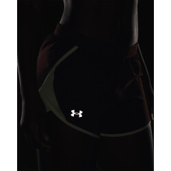 UNDER ARMOUR Fly By 2.0 Shorts Damen 692 - chestnut red/phosphor green/reflective S