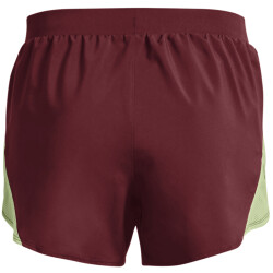 UNDER ARMOUR Fly By 2.0 Shorts Damen 692 - chestnut red/phosphor green/reflective S