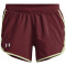 UNDER ARMOUR Fly By 2.0 Shorts Damen 692 - chestnut red/phosphor green/reflective S