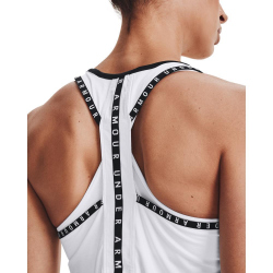 UNDER ARMOUR Knockout Tanktop Damen 100 - white/white/black XXL