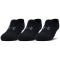 3er Pack UNDER ARMOUR Essential F&uuml;&szlig;linge mit Lasche 002 - black/black/pitch gray S (31.5-36.5)