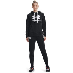 UNDER ARMOUR Rival Fleece Jogginghose Damen 001 - black/white/white S