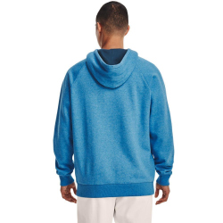 UNDER ARMOUR Rival Fleece Hoodie Herren 437 - petrol blue light heather/onyx white M