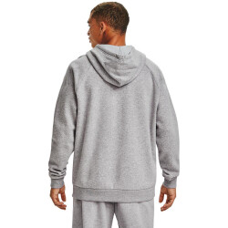 UNDER ARMOUR Rival Fleece Big Logo Hoodie Herren 011 - mod gray light heather/black 4XL