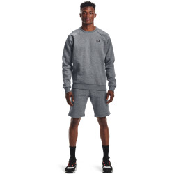 UNDER ARMOUR Rival Fleece Crew Sweatshirt Herren 012 - pitch gray light heather/onyx white XXL
