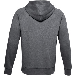 UNDER ARMOUR Rival Fleece Kapuzenjacke Herren 012 - pitch gray light heather/onyx white XS