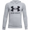 UNDER ARMOUR Rival Fleece Big Logo Hoodie Jungen 011 - mod gray light heather/black S (127-137 cm)