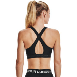 UNDER ARMOUR Armour Mid Crossback Sport-BH Damen 001 - black/black/jet gray XL