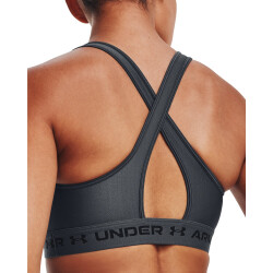 UNDER ARMOUR Armour Mid Crossback Sport-BH Damen 012 - pitch gray/pitch gray/black XS