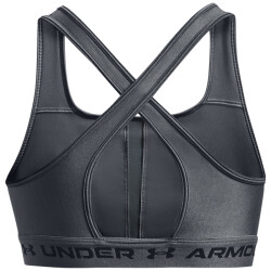 UNDER ARMOUR Armour Mid Crossback Sport-BH Damen 012 - pitch gray/pitch gray/black XS
