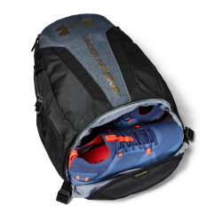 UNDER ARMOUR Hustle 5.0 Rucksack 004 - black/black medium heather/metallic gold luster