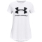 UNDER ARMOUR Sportstyle Logo kurzarm Trainingsshirt M&auml;dchen 100 - white/black M (137-149 cm)