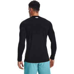 UNDER ARMOUR HeatGear Armour Fitted langarm Sportshirt Herren 001 - black/white XS