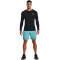 UNDER ARMOUR HeatGear Armour Fitted langarm Sportshirt Herren 001 - black/white XS