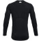 UNDER ARMOUR HeatGear Armour Fitted langarm Sportshirt Herren 001 - black/white XS