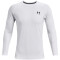UNDER ARMOUR HeatGear Armour Fitted langarm Sportshirt Herren 100 - white/black XS