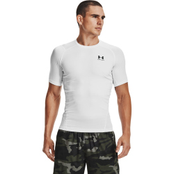 UNDER ARMOUR HeatGear kurzarm Funktionsshirt Herren 100 - white/black XS