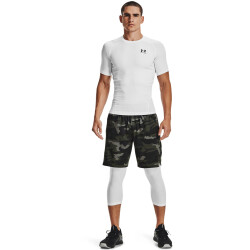 UNDER ARMOUR HeatGear kurzarm Funktionsshirt Herren 100 - white/black 3XL