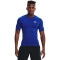 UNDER ARMOUR HeatGear kurzarm Funktionsshirt Herren 400 - royal/white XS