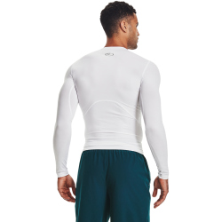 UNDER ARMOUR HeatGear Armour langarm Funktionsshirt Herren 100 - white/black XS