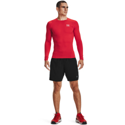 UNDER ARMOUR HeatGear Armour langarm Funktionsshirt Herren 600 - red/white XS