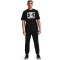 UNDER ARMOUR ABC Camouflage Boxed Logo kurzarm Trainingsshirt Herren 001 - black/black M