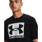 UNDER ARMOUR ABC Camouflage Boxed Logo kurzarm Trainingsshirt Herren 001 - black/black M