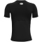UNDER ARMOUR HeatGear Armour kurzarm Trainingsshirt Jungen 001 - black/white XS (122-127 cm)