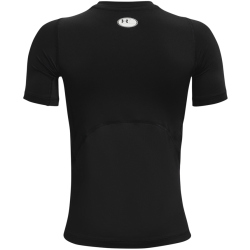 UNDER ARMOUR HeatGear Armour kurzarm Trainingsshirt Jungen 001 - black/white S (127-137 cm)