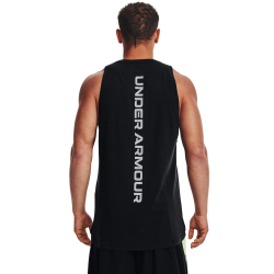 UNDER ARMOUR Baseline Baumwoll Tanktop Herren 003 - black/mod gray S